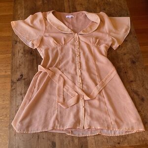 Romantic and classic mini dress